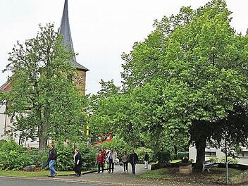 Markante Mittelpunkt in Kirchschletten: die Dorflinde. Foto: Johannes Michel