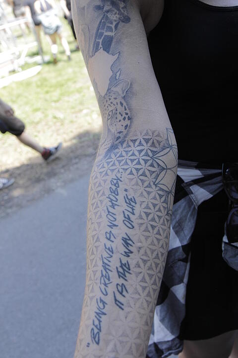 Tattoos der Rock im Park-Besucher