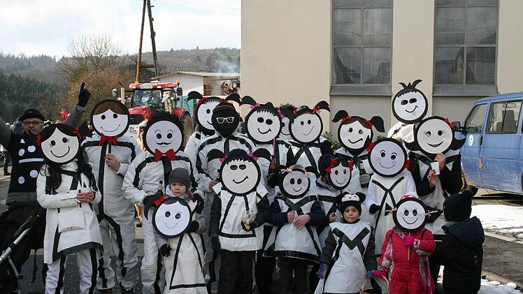 Faschingsumzug in Oehrberg. Foto: Gabriele Sell