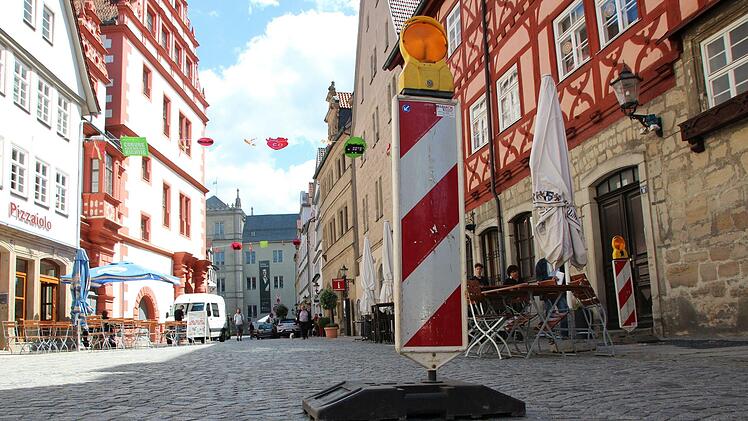 Die Herrngasse in Coburg wird bald zur Baustelle.