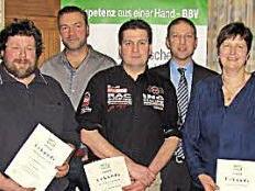 Die Silberjubilare (25 Jahre Mitglied) des VLF (von links): VLF-Vize Dagmar Hartleb, VLF-Geschäftsführer Hans Vetter, Stephan Bauersachs, Jürgen Heymann, Andreas Schamberger, VLF-Vorsitzender Carsten Öhrl, Andrea Truckenbrod, Holger Michniowski, Marco Eckardt