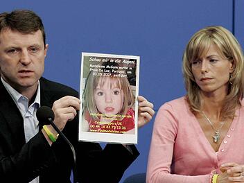 Kate und Gerry McCann bei einer Pressekonferenz in Berlin. Archivfoto: dpa
