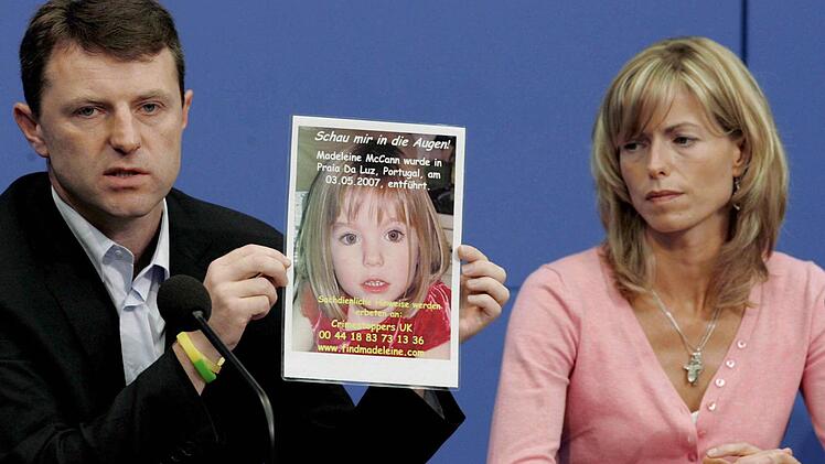 Kate und Gerry McCann bei einer Pressekonferenz in Berlin. Archivfoto: dpa