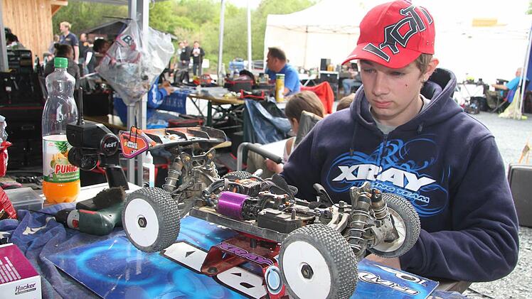 Jonas Bauer ist erst 16 Jahre alt, aber schon ein echter Profi: Seit acht Jahren nimmt er an Rennen teil. "Die Strecke ist nicht schlecht", sagte er. Foto: Sonja Adam