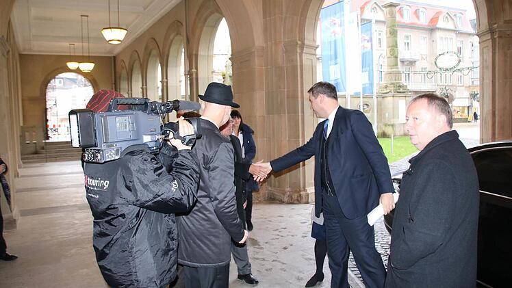 Eindrücke vom Besuch Söders. Foto: Ralf Ruppert