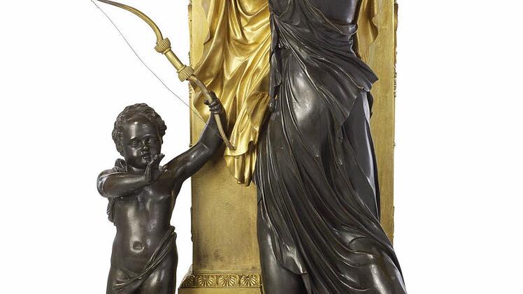 Pendule mit Allegorie der Freundschaft