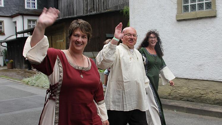Stadtrat Michael Löffler marschierte bei den Adeligen mit Foto: Veronika Schadeck