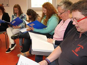 Die Damenriege ist beim Chor der Freiwilligen Feuerwehr Stadtsteinach in der Überzahl. Foto: Sonny Adam