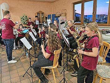 Das Vororchester der Jugendkapelle Großenseebach unter Leitung von Michael Schmidt.