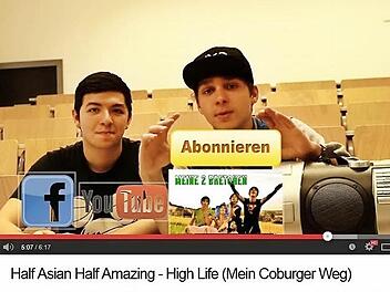 Dennie Ha Sy und Johannes Kuhring im Abspann zu ihrem Video. Screenshot youtube