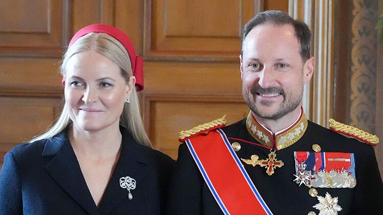 Norwegische Kronprinzenpaar Mette-Marit und Haakon