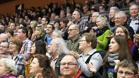 Eine tolle Stimmung herrschte in der Angersporthalle am 2. Wettkampftag beim Heimkampf.