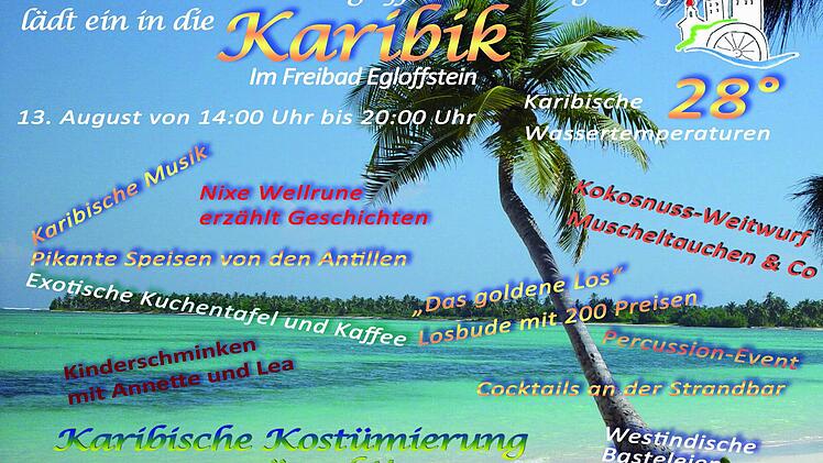 Karibikfest im Egloffsteiner Freibad. Foto: privat