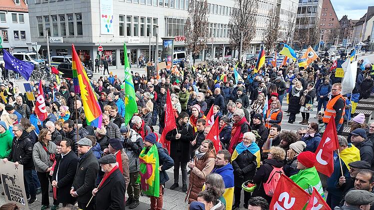 Zwei Jahre Krieg in der Ukraine: Mehrere Demonstrationen in Nürnberg
