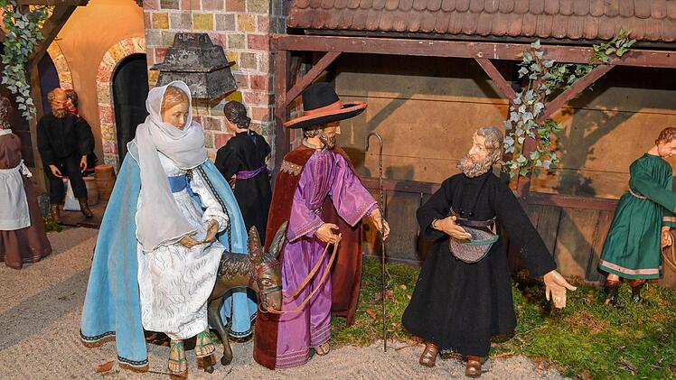 Die Krippe in der Oberen Pfarre 2019/20 im Detail. Foto: Ronald Rinklef