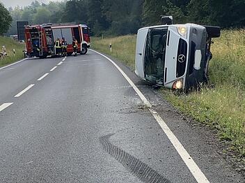 Unfall auf der B303 Weidhausen bei Coburg