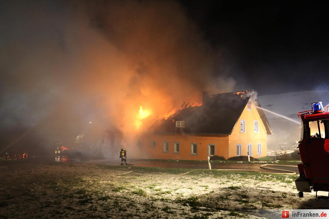 Brand in Kunreuth (Kreis Kulmbach)