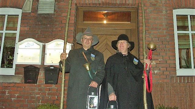 Gebhard Roschlau und Klaus Gärtner als Fürther Nachtwächter