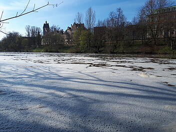 Bamberg: Seltsamer Schaum auf der Regnitz - Experte kl&auml;rt auf