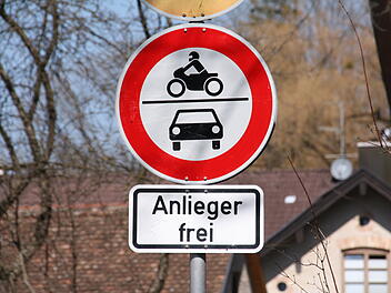 Verkehrsschild, 'Regeln, Anlieger frei
