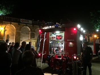 Spektakuläre Rettungsaktion  beim Schlossplatzfest in CoburgFoto: Oliver Schmidt
