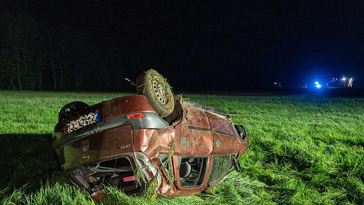 Schwerer Unfall bei Burgwindheim im Landkreis Bamberg