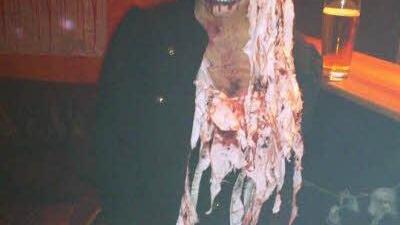 Behmer in ihrer gewohnten Halloween-Aufmachung. Foto: privat