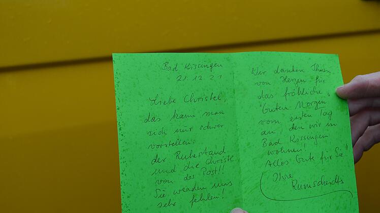 Scheiden tut weh: Die beliebte Postbotin bekam in diesen Tagen etliche rührende Abschiedsbriefe.