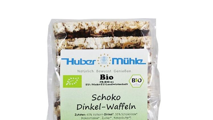 Aktuell werden die "Schoko Dinkel-Waffeln" der Huber Mühle GmbH zurückgerufen.
