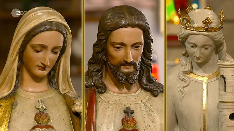 Maria, Jesus und die heilige Barbara von Byzanz aus Keramik von Ende des 19. Jahrhunderts sch&auml;tzte die Expertin nur auf 1.500 Euro. Ferdinand Resul Adanir zahlte 700 Euro.