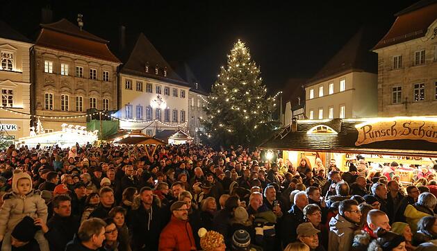 Der Forchheimer Weihnachtsmarkt ist er&ouml;ffnet