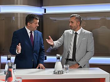 Sven Schulze (CDU) und Ulrich Siegmund (AfD) im Duell