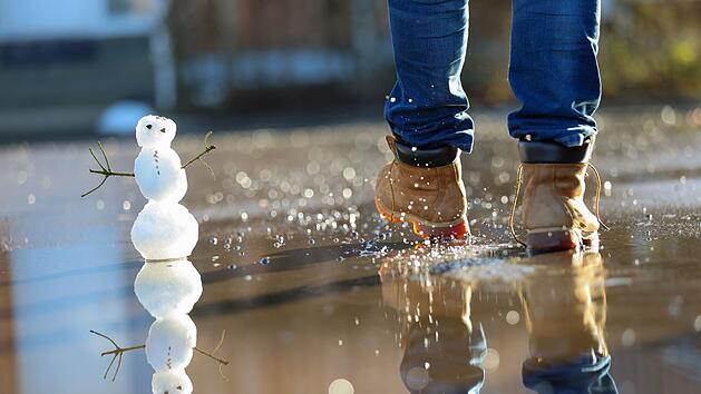 Tauwetter in Franken - Schneem&auml;nner werden wir wohl f&uuml;r die n&auml;chsten Tage nicht mehr sehen