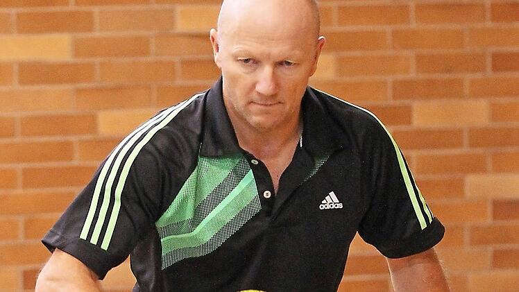 Post-SV-Kapit&auml;n Frank Zebunke blieb am Doppelspieltag in Einzel und Doppel unbesiegt. Foto: sportpress
