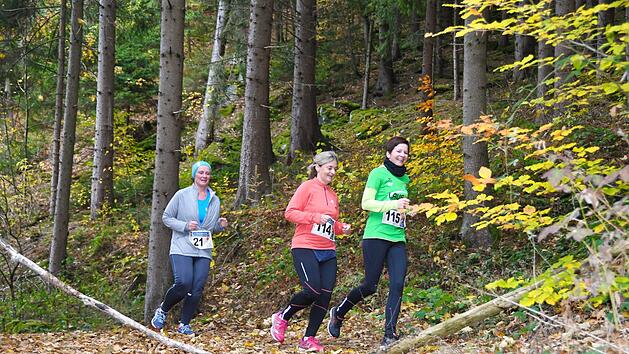Ein Lauf-Genuss beim Frankenwaldlauf ist vor allem die Trail-Passage durch den Wald. Foto: Michael Kraus