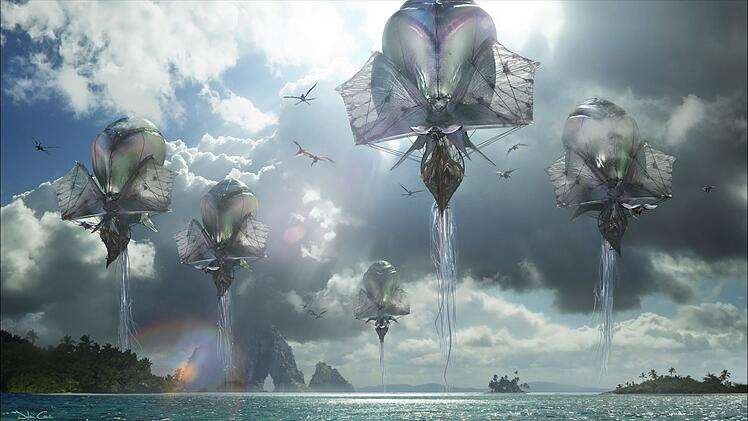 Im vierten "Avatar"-Film wird es wohl auch um den Pandora-Clan Tlalim gehen, ein Volk des Windes, das mit Luftschiffen den Himmel durchquert. Der Clan wurde schon in Teil 3, "Avatar: Fire and Ash" (Bild), eingef&uuml;hrt.