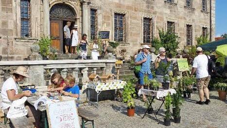 Das Schloss war in das Hoffest mit einbezogen. Foto: Pauline Lindner