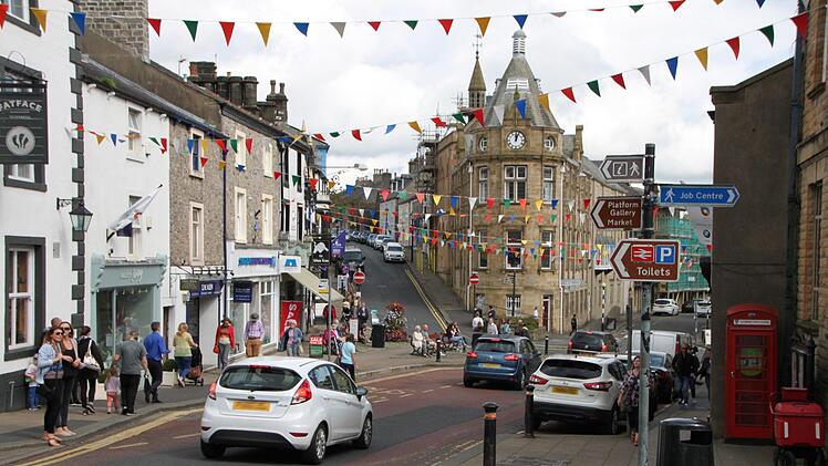 Ausflug in das kleine Städtchen Clitheroe, etwa 50 Kilometer von Kirkham entfernt; Foto: Ulrike Müller