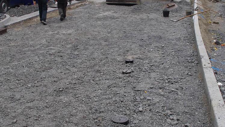 Bauarbeiten in Steinberg. Foto: Marco Meißner