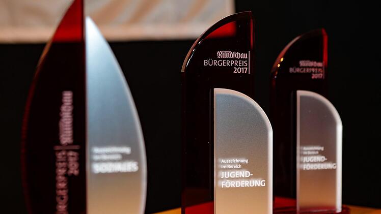In drei Kategorien vergab die bayerische Rundschau den Bürgerpreis 2017: Soziales, Jugendförderung und Zivilcourage.Matthias Hoch