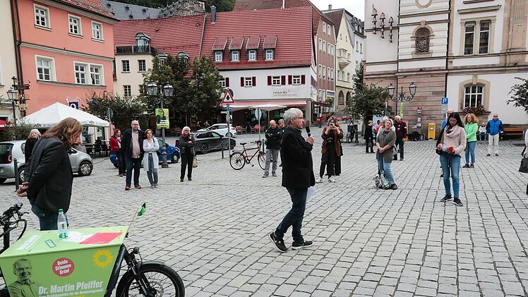 Wahlkampf der Grünen in Kulmbach Foto: Matthias Hoch