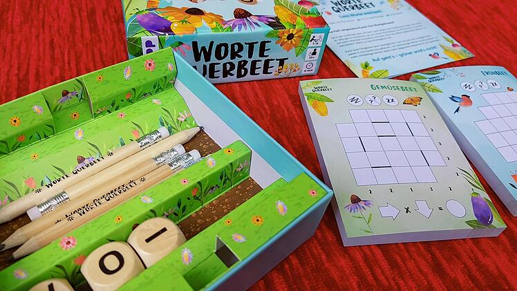 Worte Querbeet im Test - Würfelspiel mit Buchstaben und Gärtnerthema
