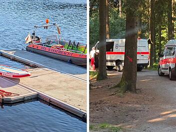 Alarmbereitschaft am Fichtelsee: Wasserwacht sichert "Naturraum Open Air" ab
