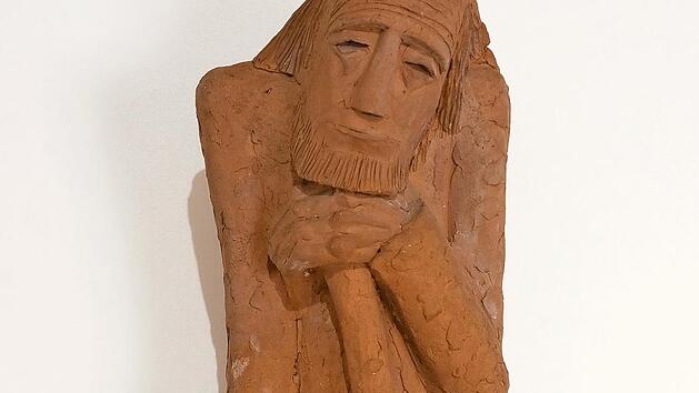 Felix Müller: "Alter Mann, gestützt auf einen Stecken", 1933 Foto: Eberhard Schorr