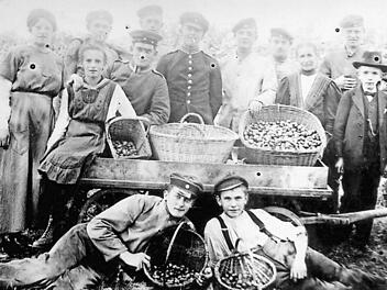 Nur wenn die Soldaten auf Heimaturlaub in Lonnerstadt waren, gab es genügend Erntehelfer. Foto: Archiv Rainer Hörlin