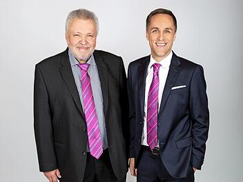 F&uuml;hren die Opti Wohnwelt: die Gesch&auml;ftsf&uuml;hrer Michael (links) und Oliver F&ouml;st.  Foto: Franziska Hild