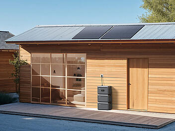 Der Growatt NEXA 2000 ist ein innovativer All-in-One-Speicher für Balkonkraftwerke, der die Energieeffizienz durch vier MPPT-Eingänge und eine integrierte Time-of-Use-Funktion erhöht. Der Außeneinsatz ist kein Problem.