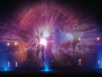 Die Brunnenshow im Bad Kissinger Rosengarten.Ralf Ruppert