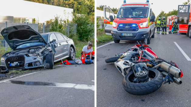 Seukendorf: Motorradfahrer stirbt bei schwerem Unfall