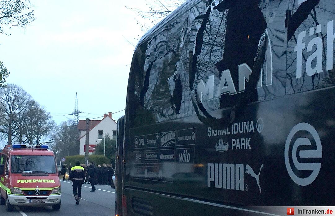 Explosion am Mannschaftsbus in Dortmund